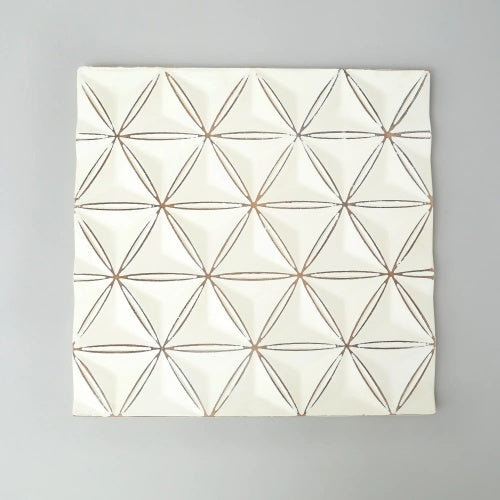 White Square Handcrafted MDF Wall Decor | Elegant Home Accent