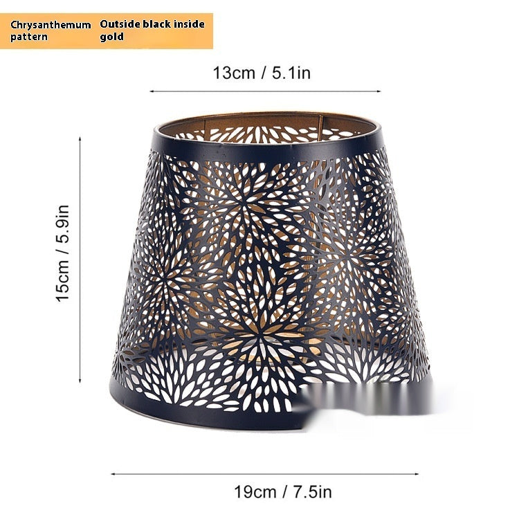 Metal Iron Art Laser-Cut Lampshade | Decorative Lamp Cover Accessory