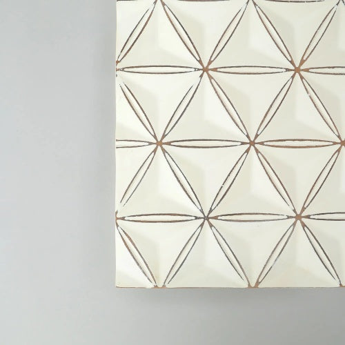 White Square Handcrafted MDF Wall Decor | Elegant Home Accent