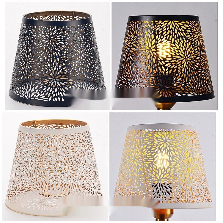 Metal Iron Art Laser-Cut Lampshade | Decorative Lamp Cover Accessory