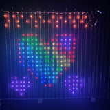 Smart LED RGB Curtain String Lights | Bluetooth APP Control Fairy Lights for Christmas & Party Decor