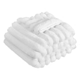 Soft Faux Fur Throw Blanket | Cozy Bed & Sofa Blanket 50 x 60 Inches