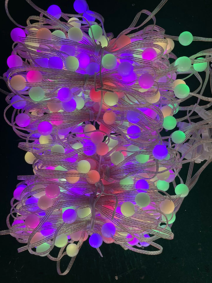 Smart LED RGB Curtain String Lights | Bluetooth APP Control Fairy Lights for Christmas & Party Decor