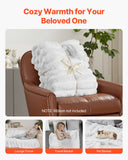 Soft Faux Fur Throw Blanket | Cozy Bed & Sofa Blanket 50 x 60 Inches