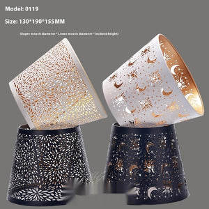 Metal Iron Art Laser-Cut Lampshade | Decorative Lamp Cover Accessory